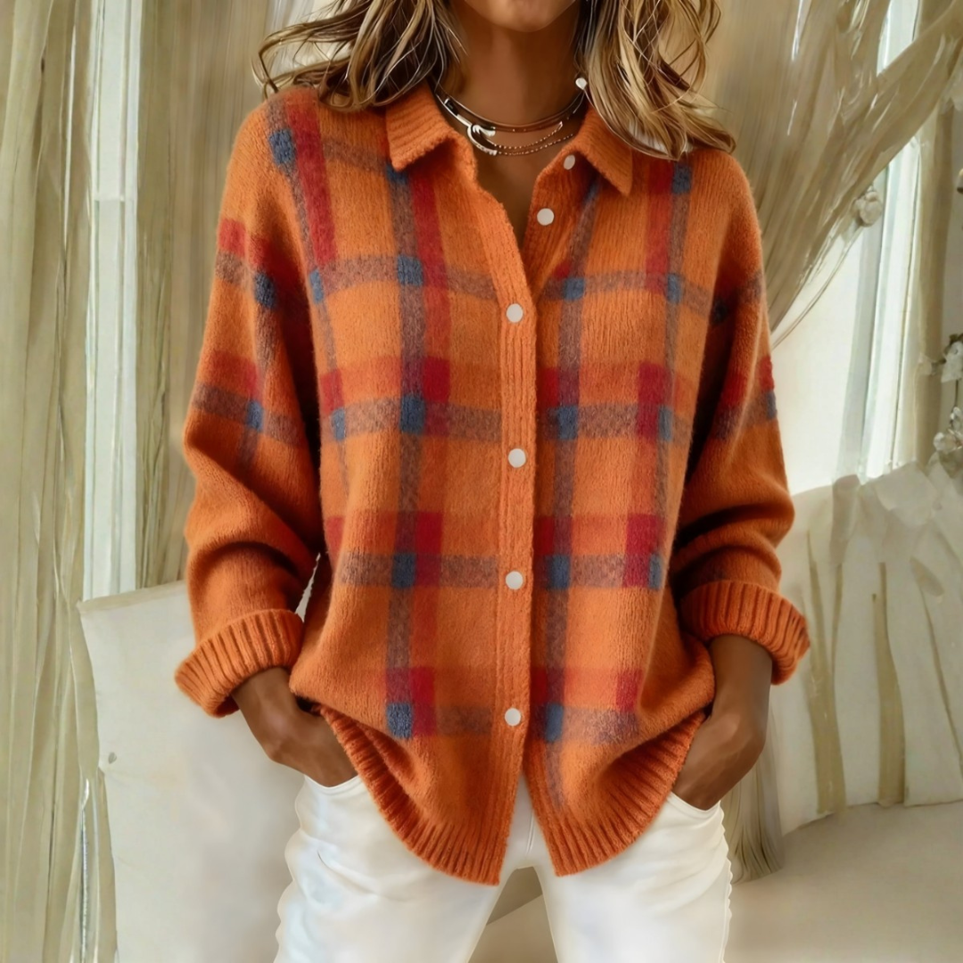 Vanessa | Cardigan in Maglia a Quadri