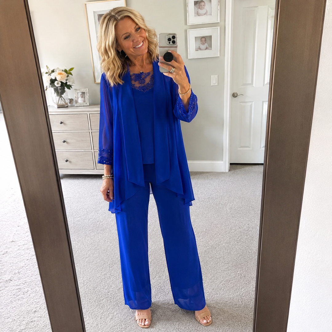 Greta | Completo Giacca Fluida e Pantalone Largo