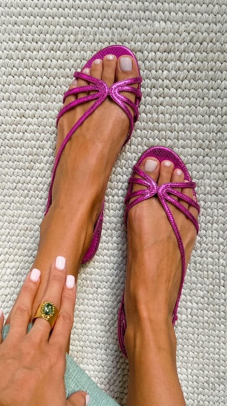 MABEL | Sandali con Cinturini Metallici