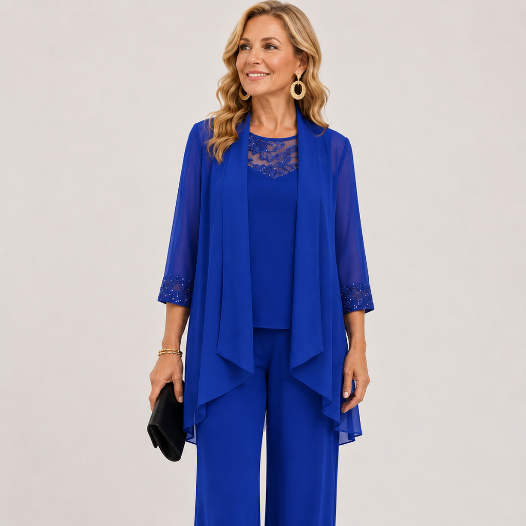 Greta | Completo Giacca Fluida e Pantalone Largo