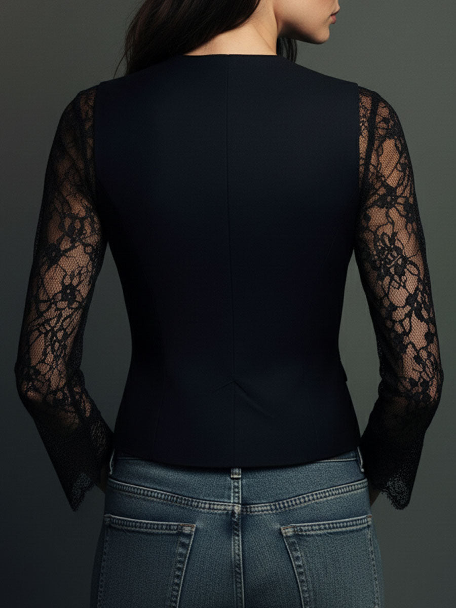 Giacca Bianca – Nero