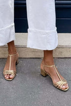 VIVIAN | Sandali con Tacco Metallico
