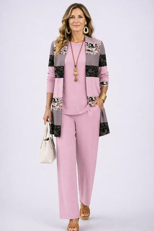 Completo tre pezzi Beatrice – Rosa