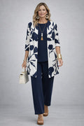 Completo tre pezzi Marina – Blu e Bianco