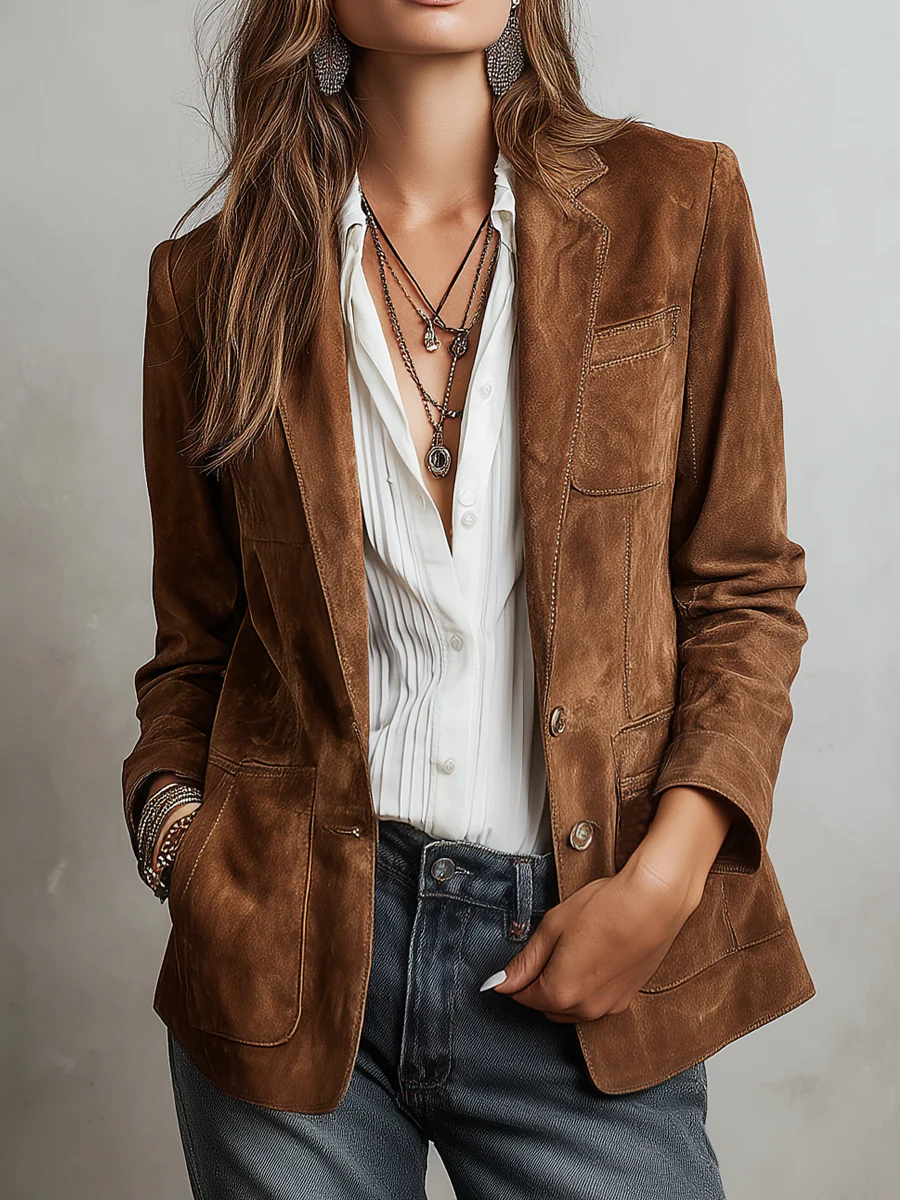Lavinia | Blazer Vintage Marrone