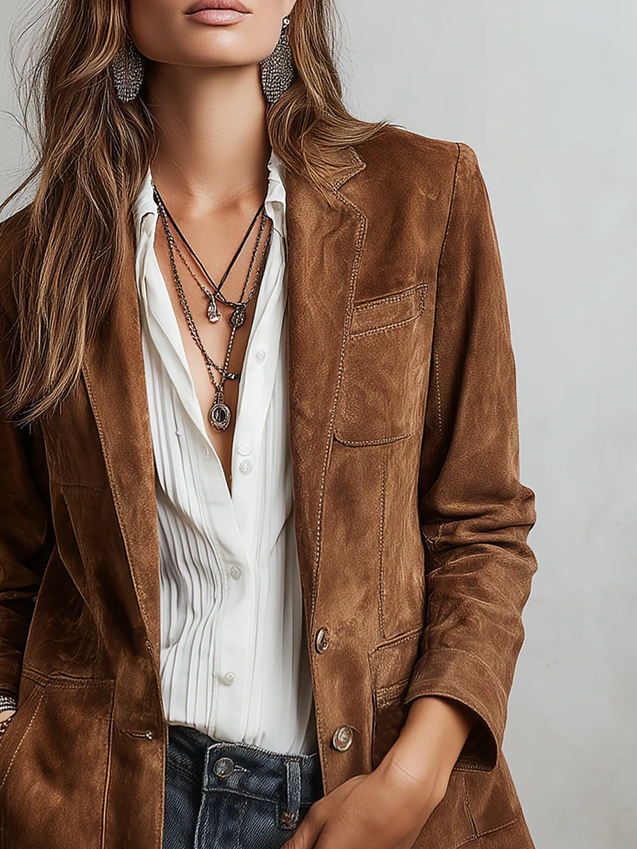 Lavinia | Blazer Vintage Marrone