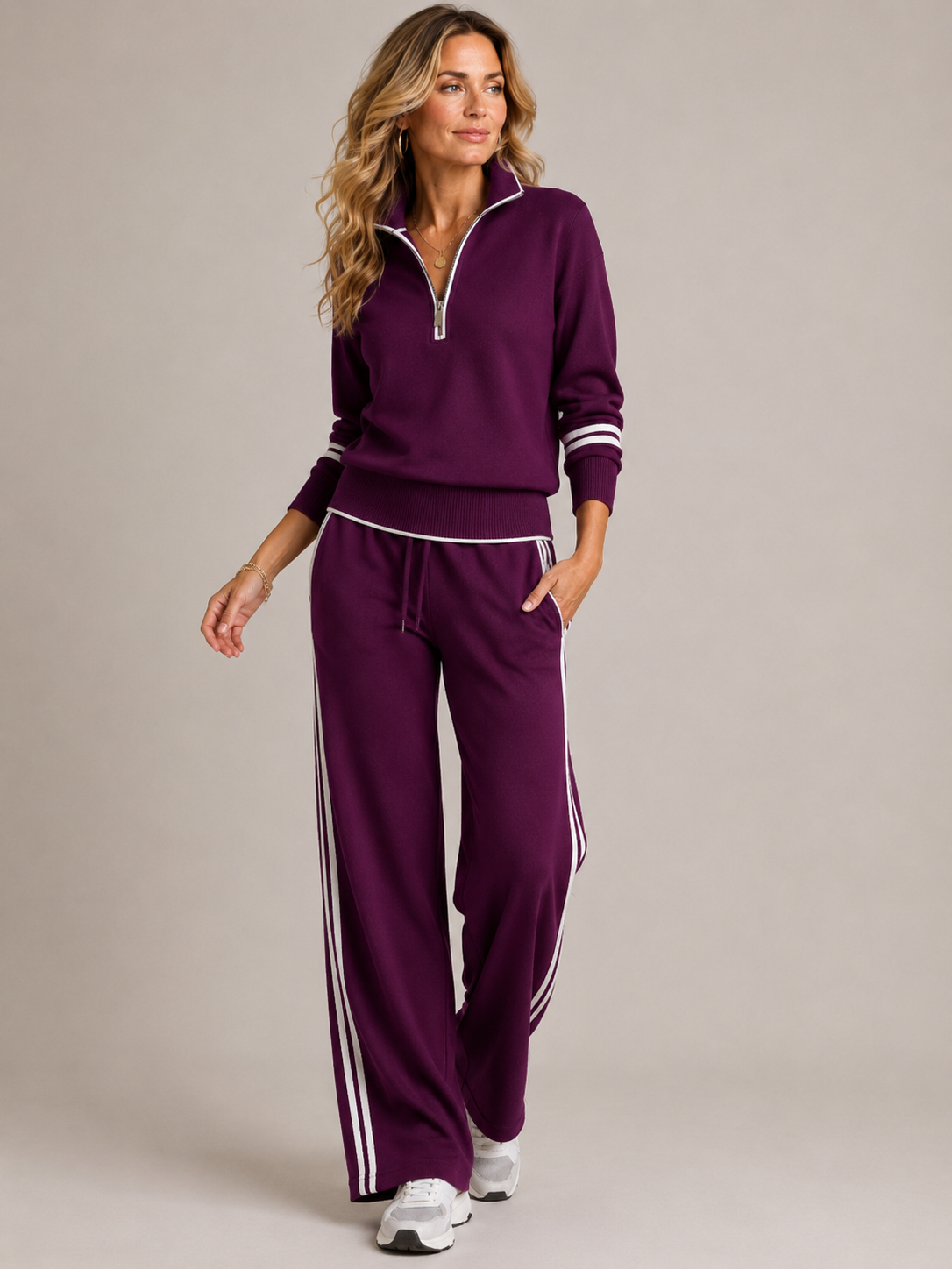 Benedetta | Completo Pullover con Zip