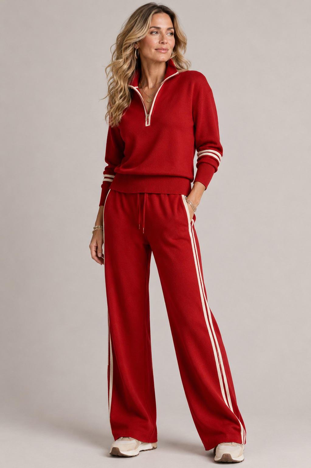 Benedetta | Completo Pullover con Zip