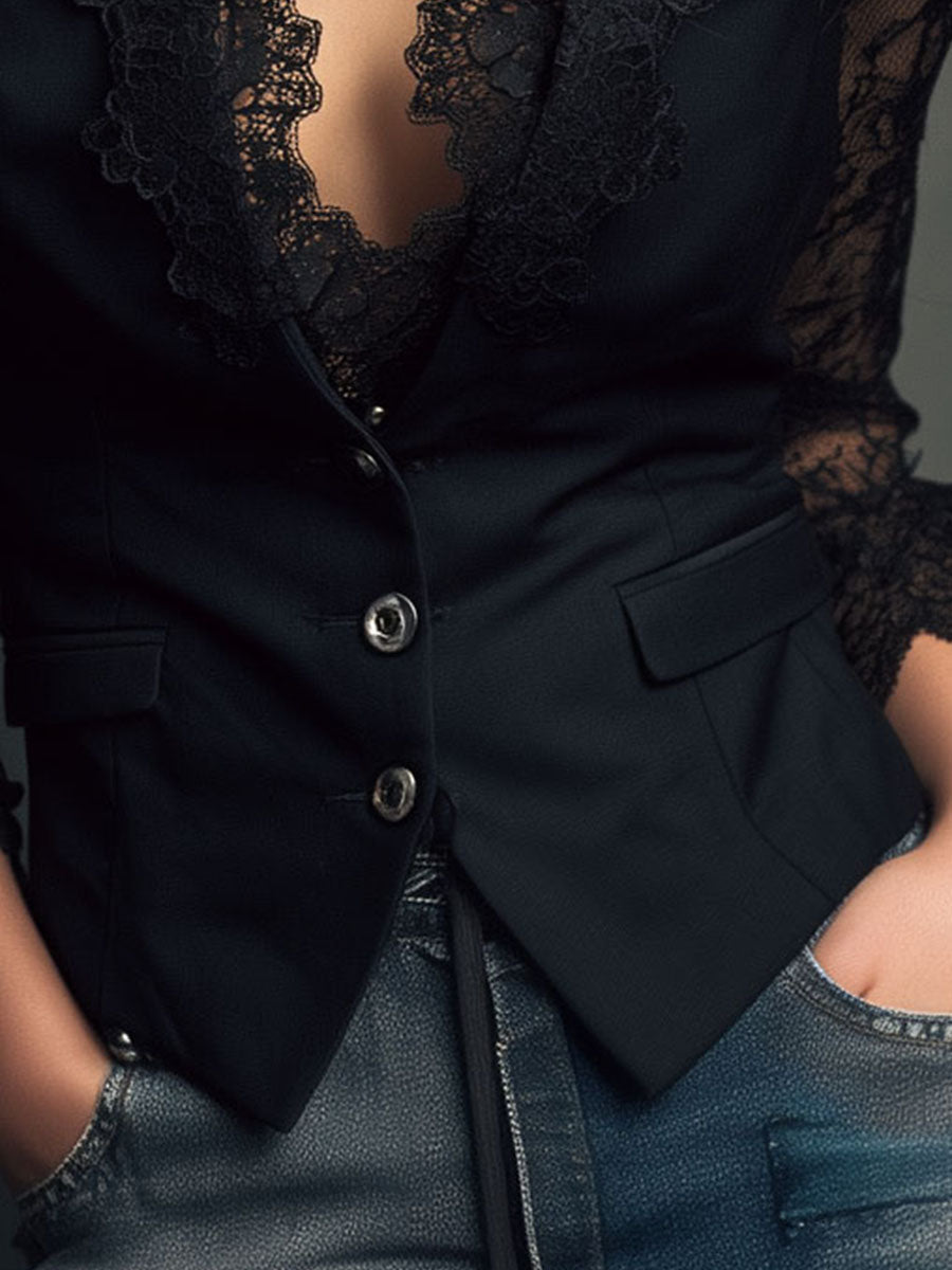 Giacca Bianca – Nero