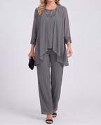 Greta | Completo Giacca Fluida e Pantalone Largo